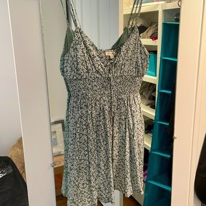 L.A. hearts green and white floral sundress